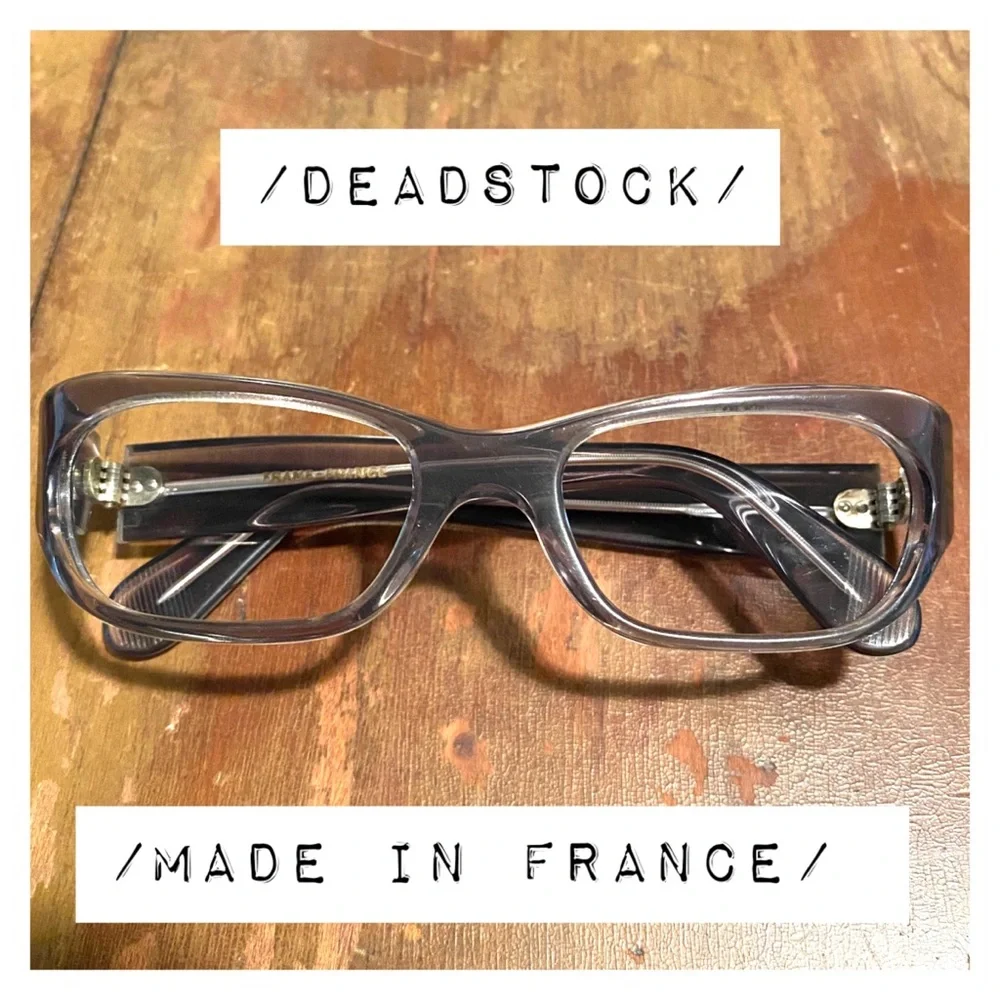 1960’s‎ Vintage Translucent Gray Eyeglasses